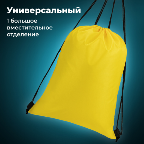 Мешок для обуви BRAUBERG ПРОЧНЫЙ, на шнурке, 42x33 см./ Рюкзак - сумка для обуви